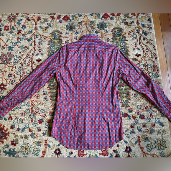 Prada Men’s Plaid Long-Sleeve Shirt - Picture 3 of 11